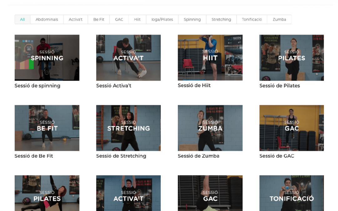 Entreno a casa, la nova plataforma digital de WIN Complex Esportiu Tortosa per fer exercici des de casa
