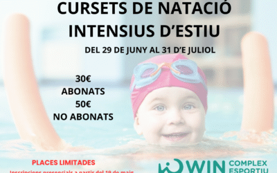 Cursets de natació intensius d’estiu 2026