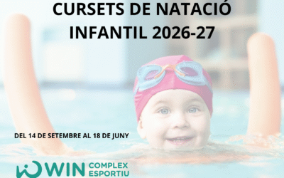 Cursets de natació infantil 2026-27